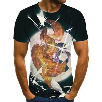 Summer Fashion Anime Short Sleeve T-shirt Personalized Print Short Sleeve