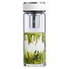 WANXIANG U335R Portable High Borosilicate Glass Water Bottle with Tea Infuser