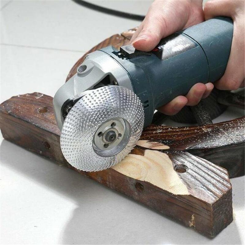 Woodworking Wood Angle Grinding Wheel Tungsten Carbide Coating Bore Shaping Wood Grinding Wheel Angle Grinder Disc