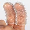 Pleasing Finger Sleeves - 1000 Wolf Tooth Textured Flirting Aids for Adults