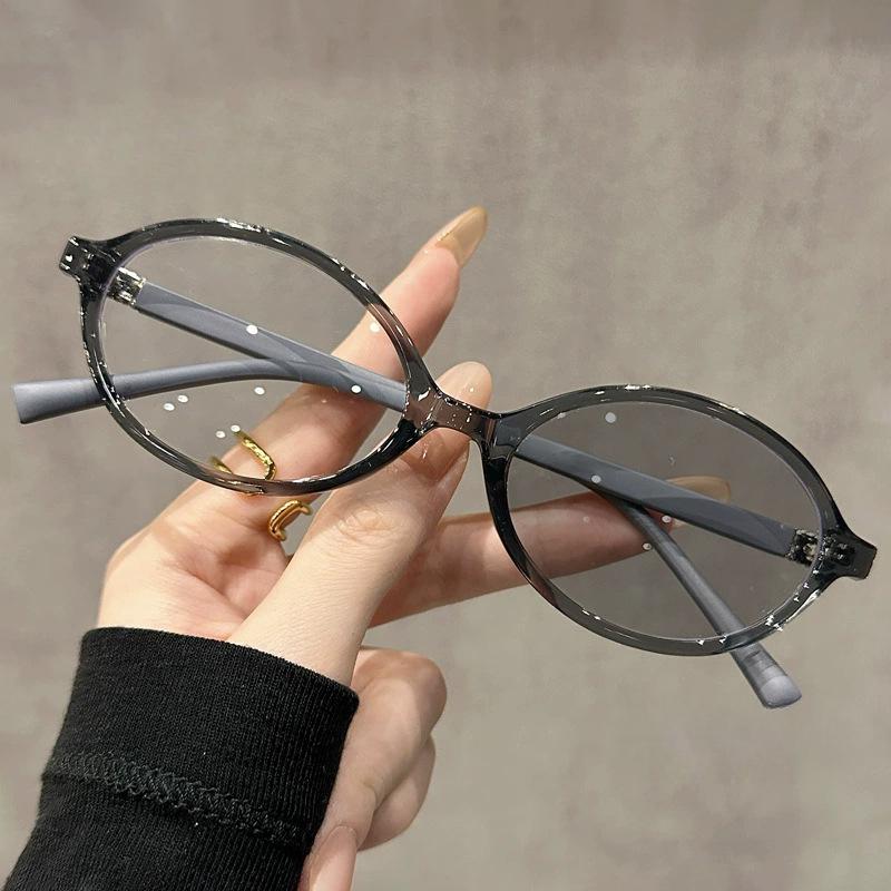 Advanced Elliptical Frame Photochromic Myopia Glasses Anti Blue Light Optical Prescription Eyewear 0 TO 4 0