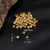 Argent Sterling S925 avec Perles Espacement Plaqué Or 24K pour Bijoux DIY