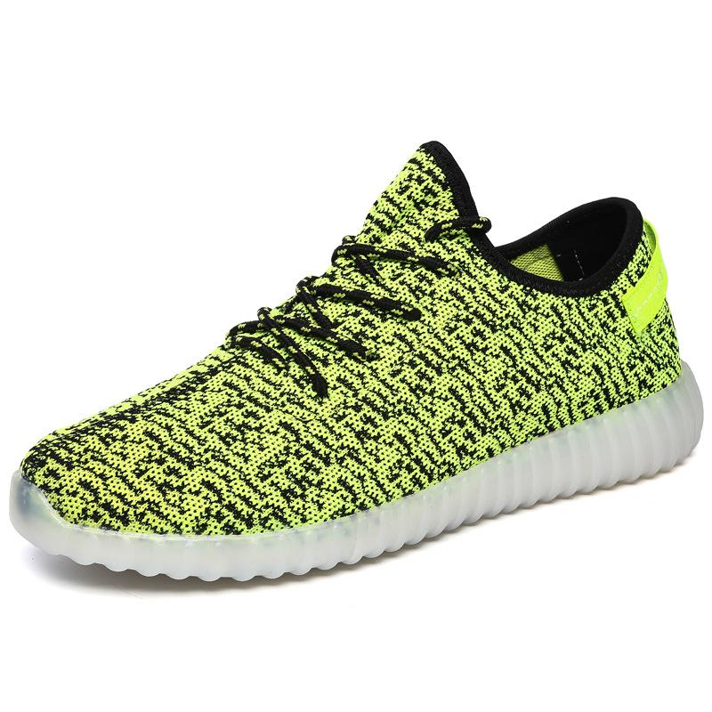 USB Coconut Luminous Shoes Led Light Shoes Fashion Men's and Women's Sports Shoes, Factory Coconut Shoes