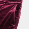 PORTS Women's Burgundy Velvet Straight-Leg Casual Pants