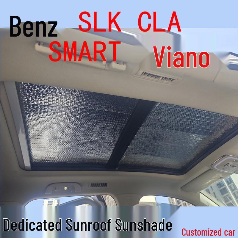 

Mercedes Dedicated Panoramic Sunroof Sunshade for SLK, CLA, SMART, Viano - Thickened Car Roof Sun Protection Curtain Mercedes SLK Sunroof One Piece
