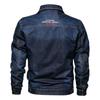 Casual Men's Denim Jacket, Plus Size Men's Multi-pocket Lapel Jacket
