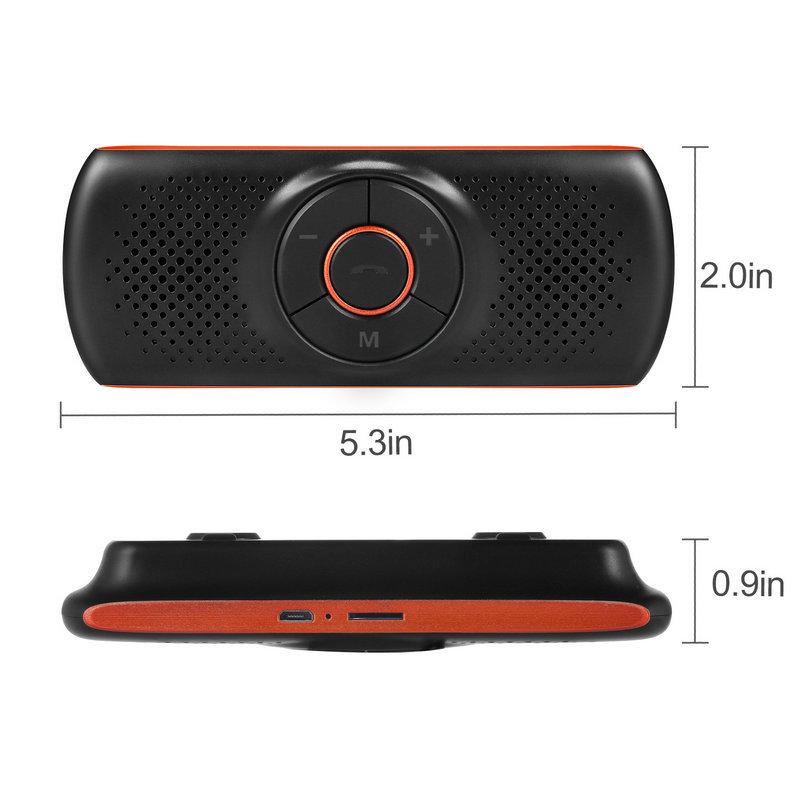 Car Bluetooth Hands-free Speaker T826: Sun Visor MP3 & Subwoofer