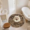 Gear Cat,Round Area Rug,Carpet Rug for Living Room Bedroom Sofa Playroom Decor,Non-slip Floor Mat