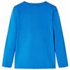 T-shirt enfants à manches longues bleu cobalt 92/104/116/128/140