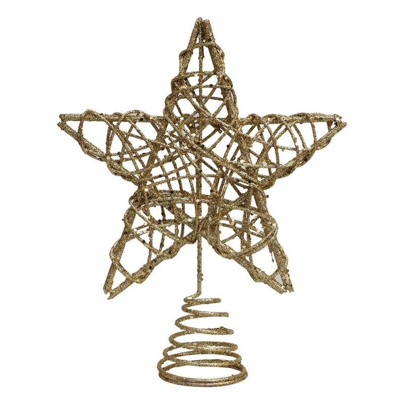 Festival Small Christmas Star Tree Toppers Star Christmas Tree Toppers Iron Crafted Festival Tree Accessory