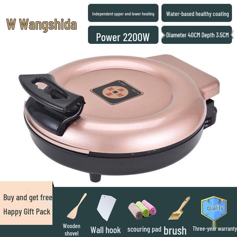Commercial Double-Sided Electric Griddle for Pancakes and Crepes, Large Diameter, High Power