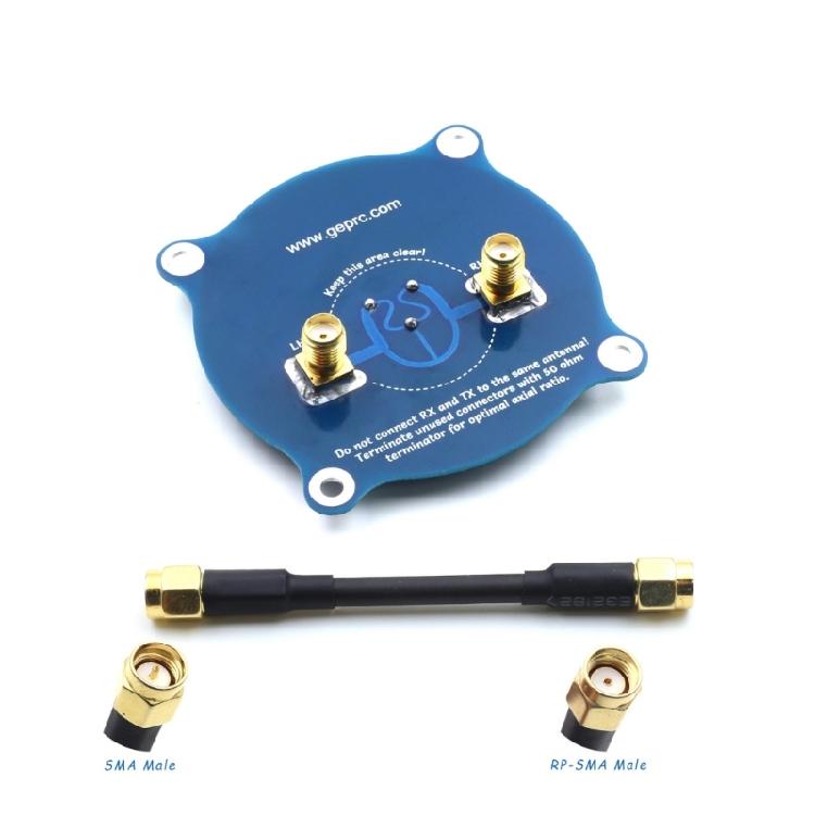 Triples Feed Patches-1 5.8G 9.4DBI Directional Circularly Polarized Antennas for FPV Goggles Remote Control Drones Accessory