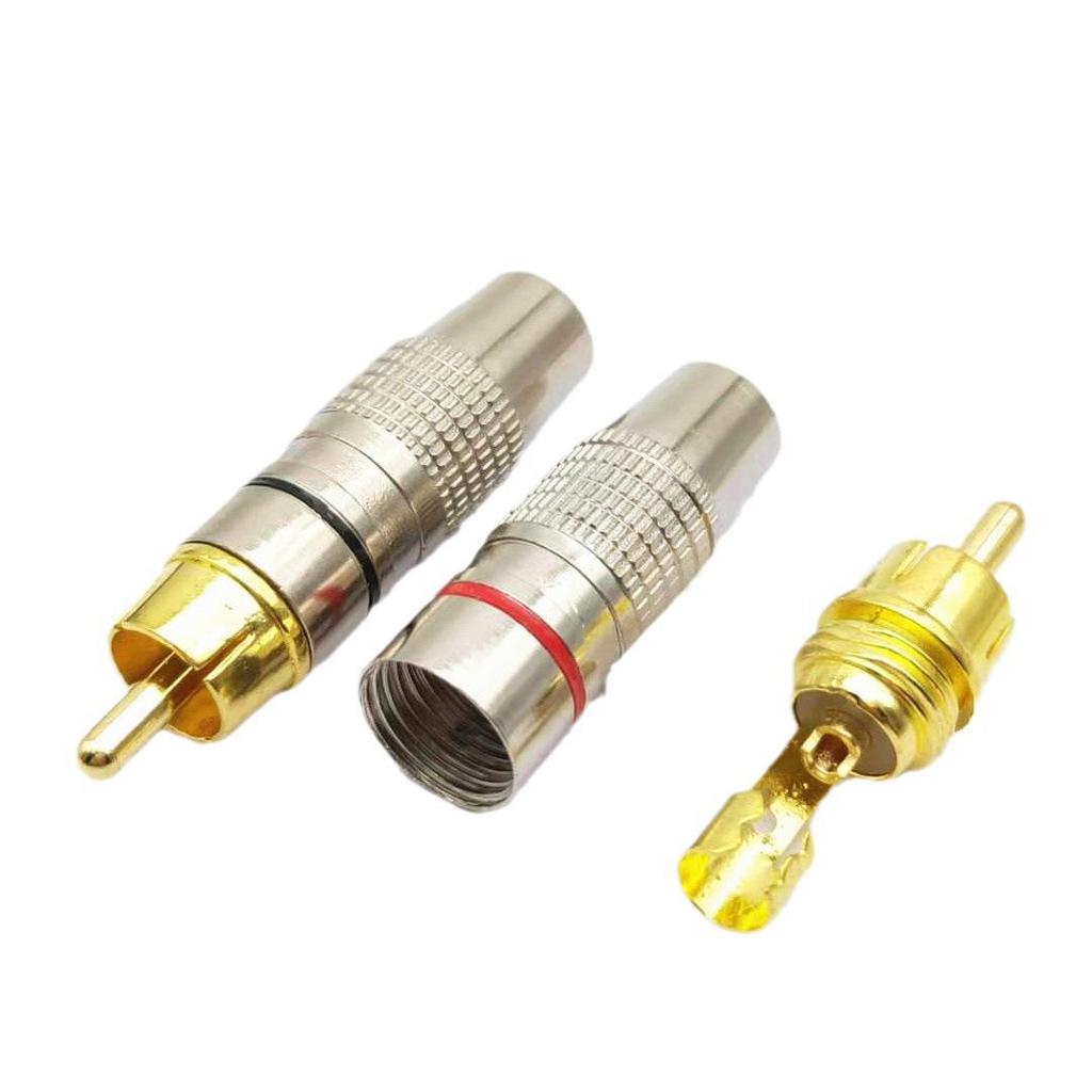 Gold-Plated RCA Coaxial Audio Plug Cable (Large, 270RCA)
