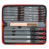 For Metal Hand File Set 16Pcs-Double Pattern Files With Brush Steel, For Metal& Wood File Works Large, Small Files Included