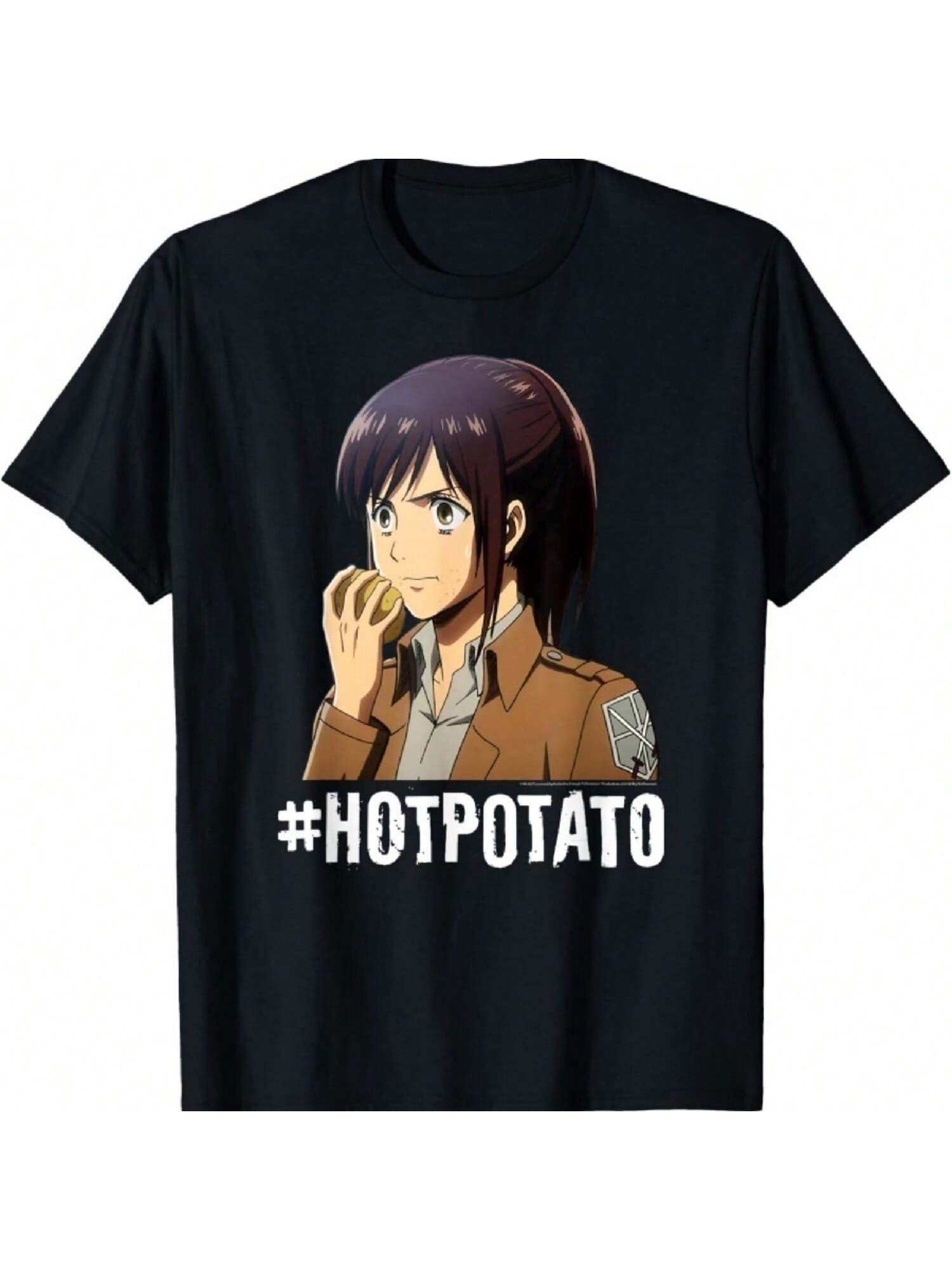 #Hotpotato Футболка Аниме Атака Титанов Девушка-Картошка S разноцветный