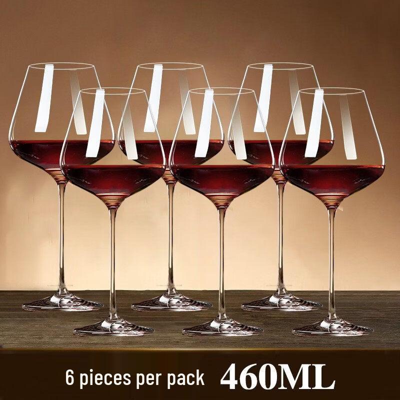 ZISIZ Red Bow Tie Burgundy Wine Glass