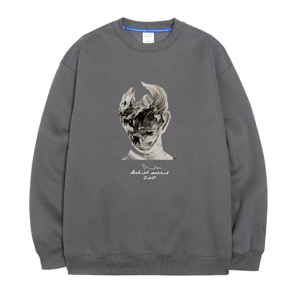 OHP Ohp X Norris Digital Mix Fleece-Lined Sweatshirt