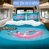 Oggy Pattern Bedding,Quilt Set Quilt Cover Pillowcase Home Birthday Gift (1*duvet cover+2*pillowcase,without core)NSJT0928124