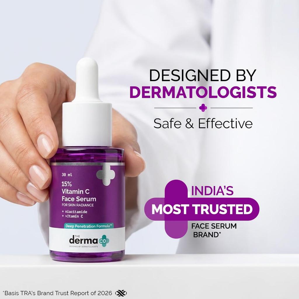 The Derma Co15% Vitamin C Face Serum, 30ml