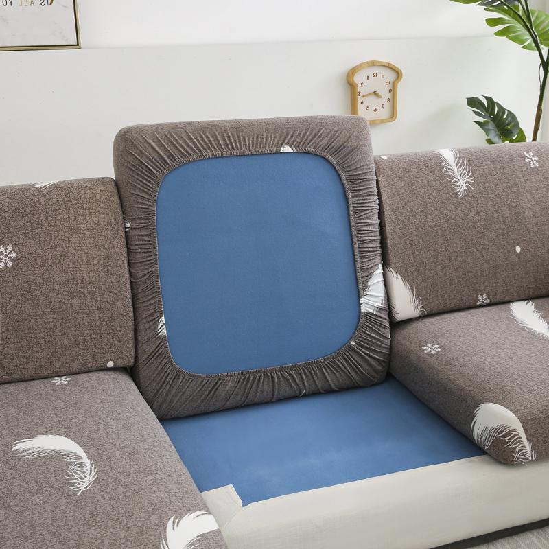 Printed Sofa Cushion Cover Furniture Protector Spandex Elastic Removable L-Shape Corner Armchair Couch Slipcover