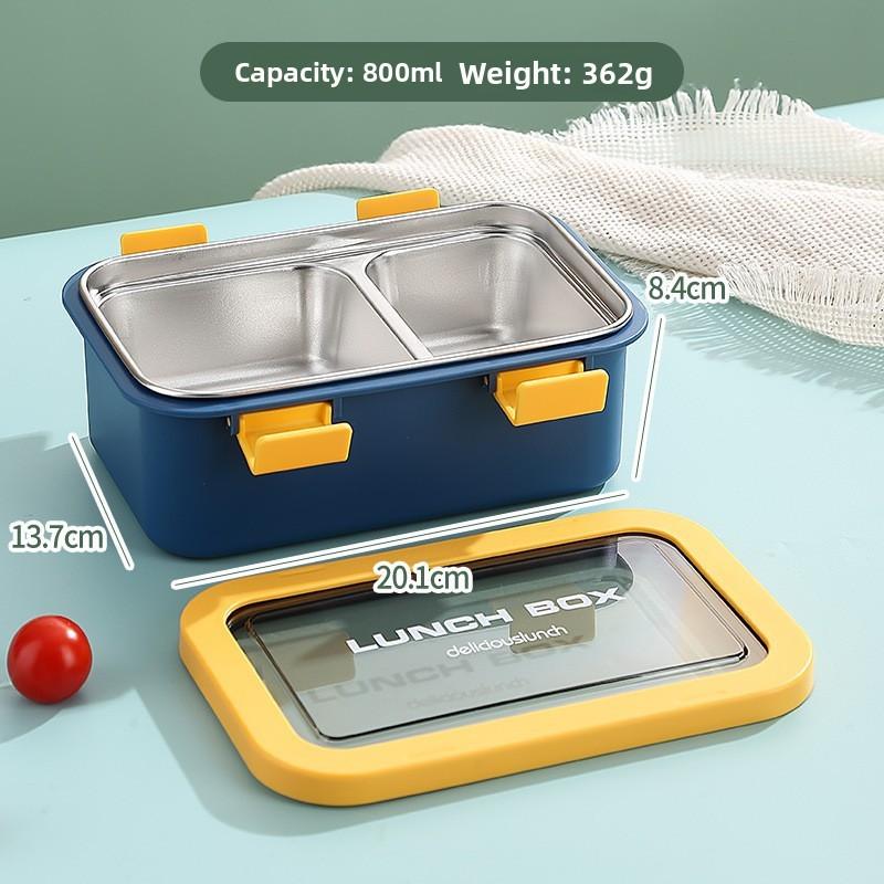 Bento Box For Office Workers With Divided Compartment And Insulation For Students