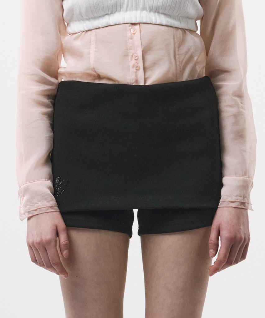 Podeowedeo Symbol Hotfix Skirt Pants (Black)