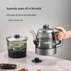 Pure Titanium Automatic Twin Inlet Hot Water Kettle for Tea Table Integration