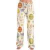Pantaloni casual da donna alla moda, larghi, casual, con stampa di cartoni animati di Pasqua