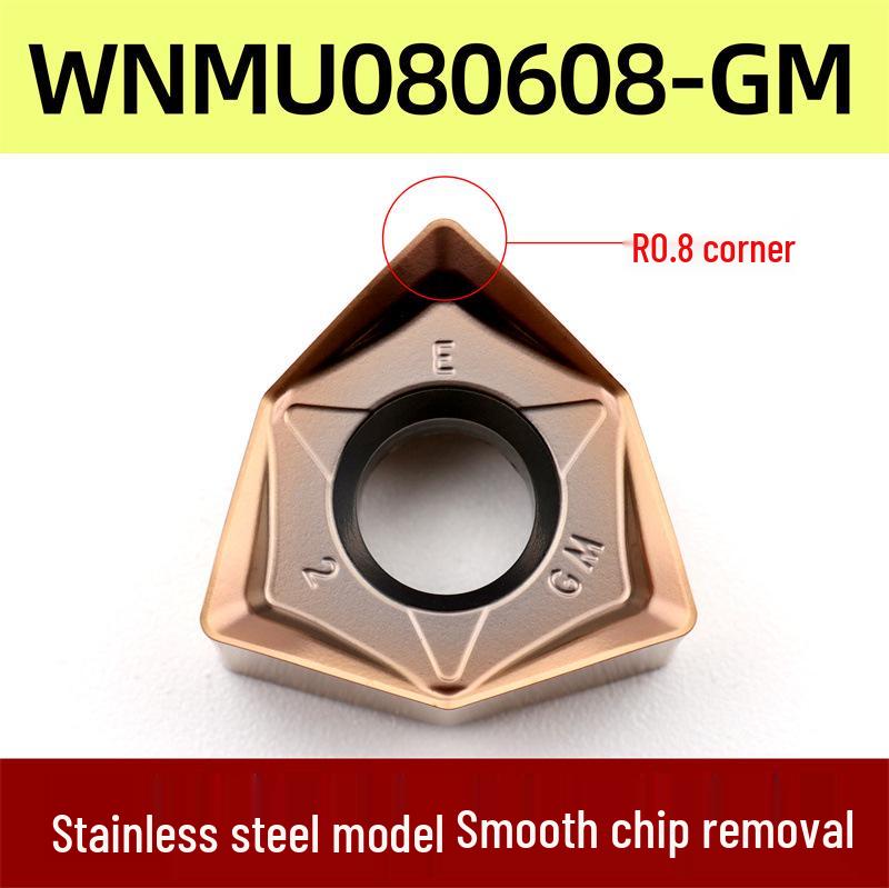 90° Double-Sided Hexagonal WNMU080608 Cutting Inserts for Cross-Border Fast Feed Milling Cutter