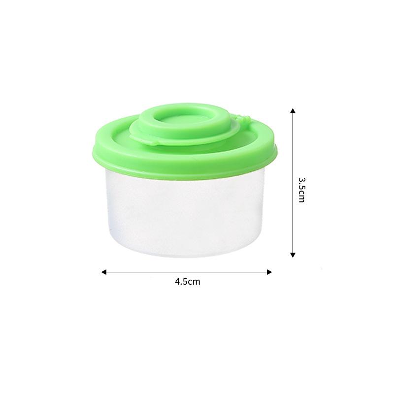 

American Mini Condiment Bottles and Jars: Salt and Pepper Spice Shakers. Single green
