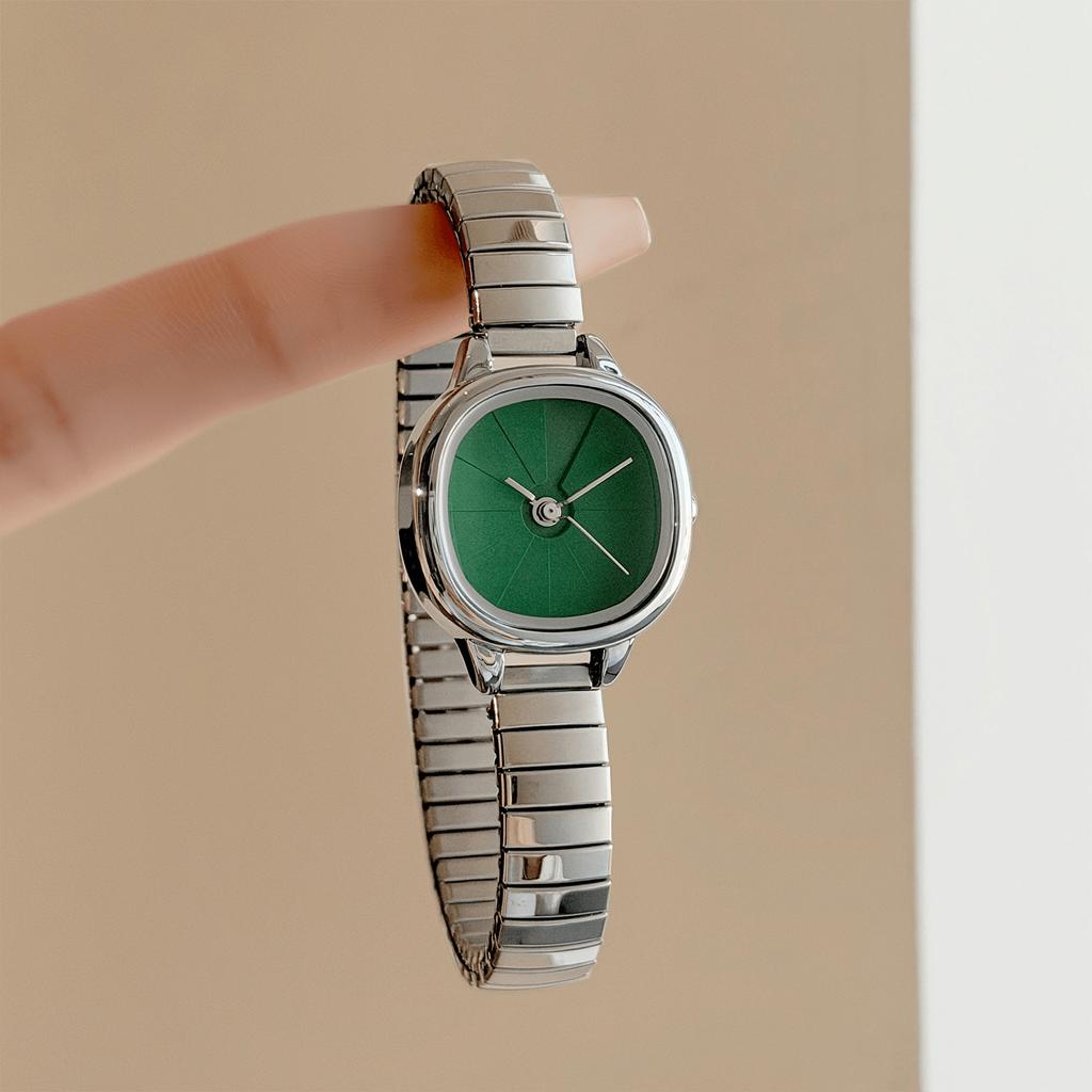 Minimalist Round Dial Quartz Women Watch Stainless Steel Wristwatch Simple Retro Small Ladies Dress Watches Daily Gift Clock