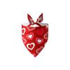 Valentine's Day Pet Heart Bandana - Adorable Dog  Scarf  Pet Accessory For Festive & Daily Styling