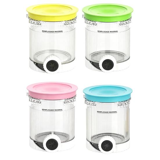 Eisaufbewahrungsglas Kompatibel mit Ninja Swirl NC701 NC701C Creami Eis-Softeisbereiter BPA-Frei Lebensmittelqualität Anti-Rutsch-Behälter für die Küche