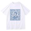Camiseta Club de Chicas Raras Estética Vintage Camiseta Gráfica Retro Harajuku Streetwear Top Casual Camiseta de Manga Corta Mujer Unisex Unisex