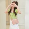 Trend embossed lock single shoulder crossbody small square bag versatile mobile phone change women's bag