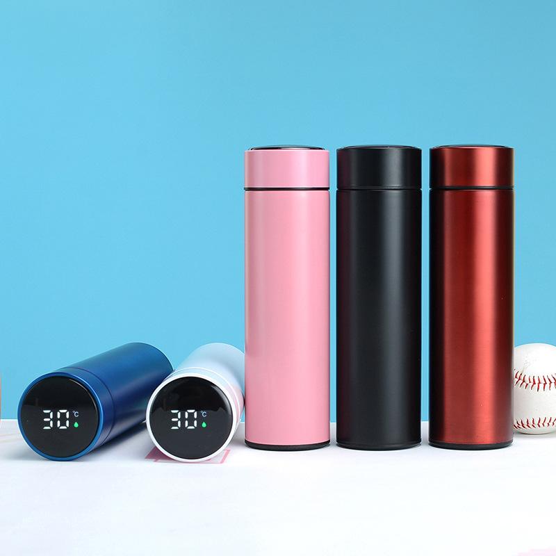 Vacuum Cup Intelligent Temperature Water Cup Wholesale 304 Stainless Steel Vacuum Straight Cup Business Gift Cup