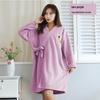 Women's Wearable Bathrobe: Soft, Absorbent, Thick, Long Sleeve, Tie-up; Perfect for Salon or Home.