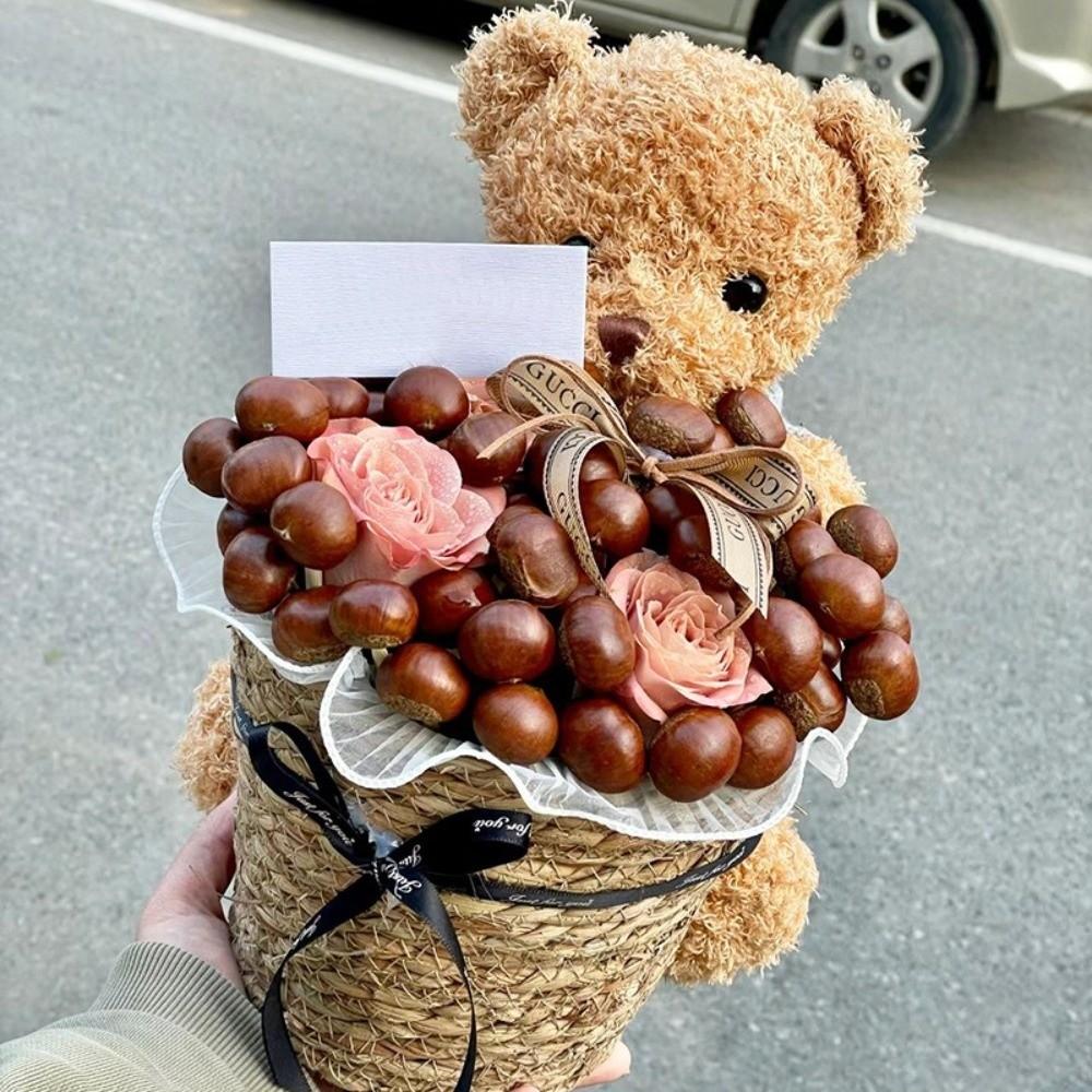 Weaving Straw Flower Basket Handmade Storage Basket Natural Flower Basket  Home Decoration