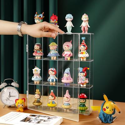 Akrylová vitrína pro mini Funko Pop figurky, Průhledná nástěnná nebo stolní úložná krabice   Organizér na hračky  domov