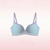 Women's Colorful Dopamine Seamless Bra Push Up Underwear for Small Bust Wireless Style