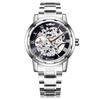 18 Colors Winner Men'S Fashion Business Casual Hollow Room Gold Strap, Manual Mechanical Watch