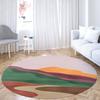 Round Carpet Kitchen Soft Anti Slip Modern Floor Mat Bedroom Bathroom Living Room Gouache Decor Large Printed Area Rugs