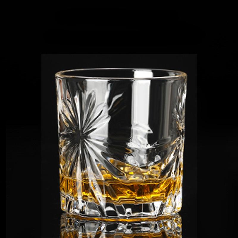 

Креативный стакан для виски для мужчин и женщин в барах, корейский, европейский, толстый хрустальный стакан для питьевой воды, сока, алкоголя, набор стаканов 1pcs