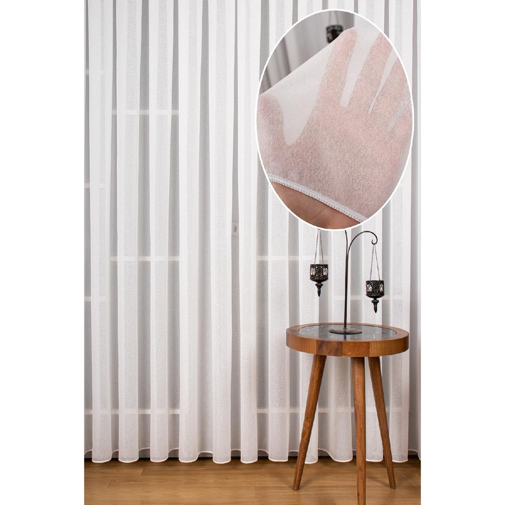 Breaked Floor Flat Tül Curtain 1/3 Frequent Pile