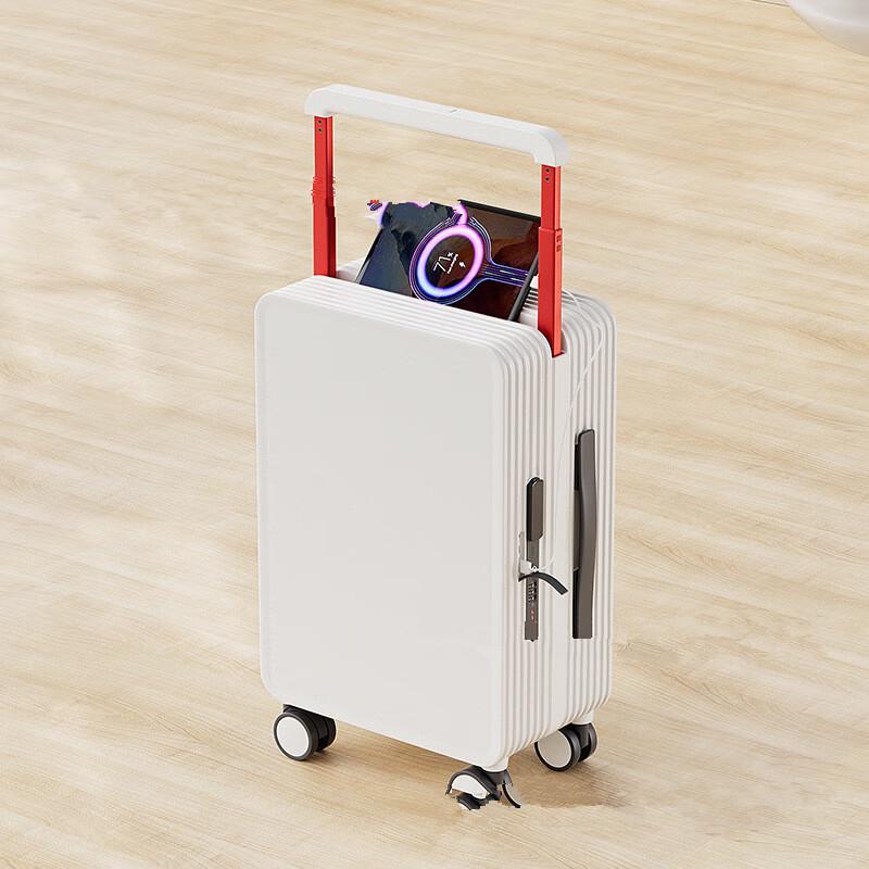 OKD Unisex Multi-functional Hardside Spinner Luggage 20 inch