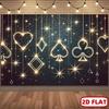 One two-dimensional plane a poker card background banner background decoration family outdoor party decoration