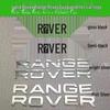 Land Rover Range Rover Evoque Executive Sport Logo Stickers - Voor & Achter