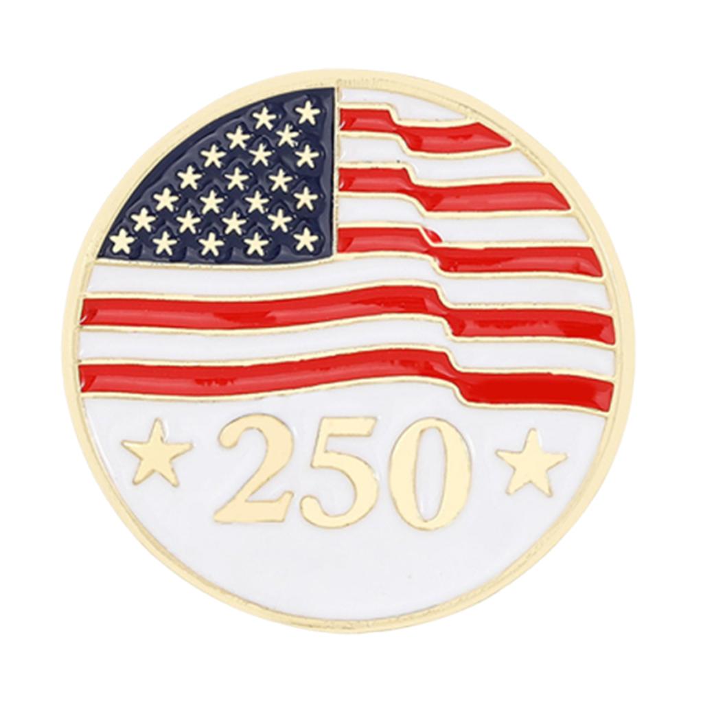 250th Anniversary Lapel Enamel Pin Multi-Purpose Gift Jewelry Independence Day Holiday Gifts for Women Men