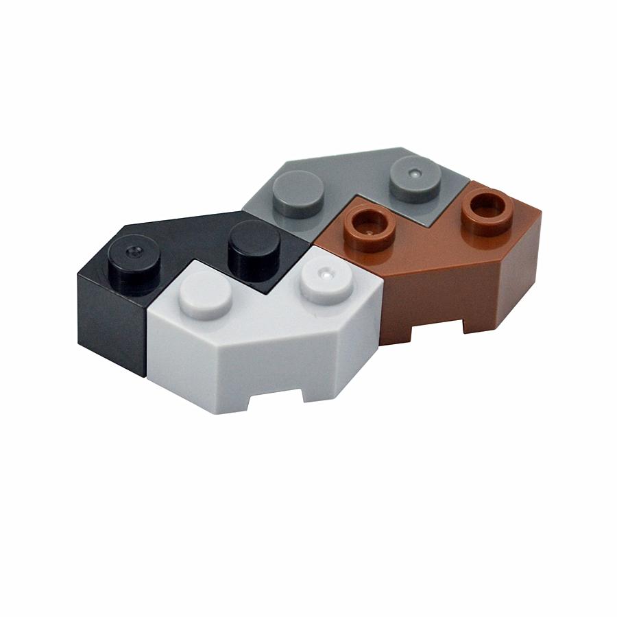 30pcs MOC Brick Parts 87620 Brick Wedge 2x2 Facet Compatible Building Block Particle DIY Assmble Kid Puzzle Brain Toy Gift