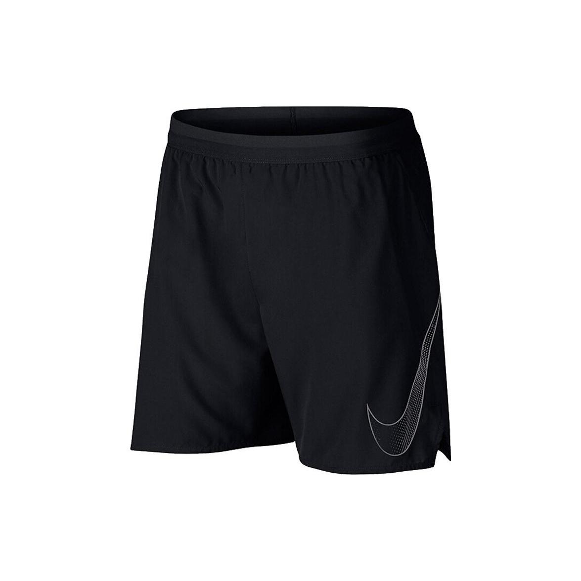 Men s Nike Solid Color Breathable Logo Quick Dry Shorts Black 899499-010 L